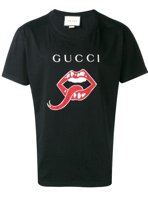 gucci mouth t shirt|Gucci t shirt men's outlet.